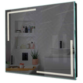 Specchio LED Quadrato | Controllo tramite interruttore a muro | Luce bianca neutra - Reyze Serie Minimal Modello 2